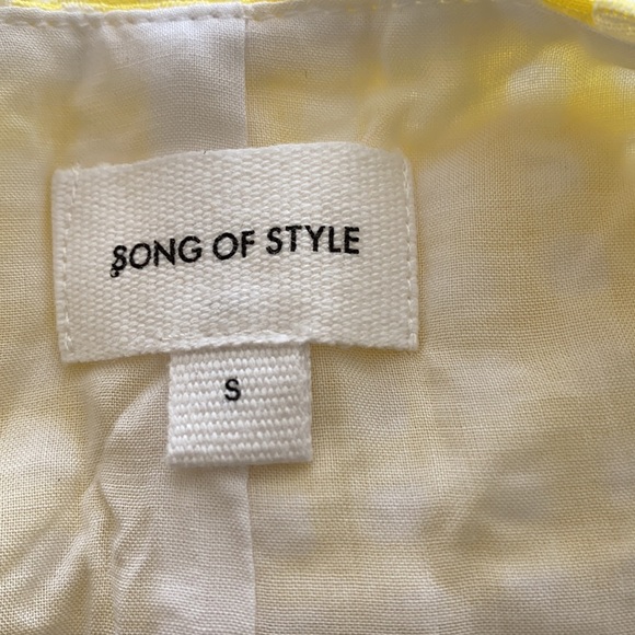 NWT Song of Style Celia yellow gingham maxi dress - Picture 10 of 13